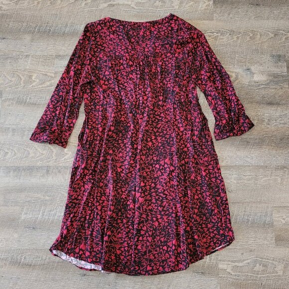 TORRID | Mini Challis Zip-Front Shirt Dress Hearts | Sz. 00/M/10 - Picture 11 of 11